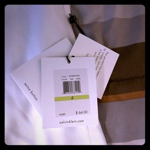 White White Calvin Klein sleeveless button down